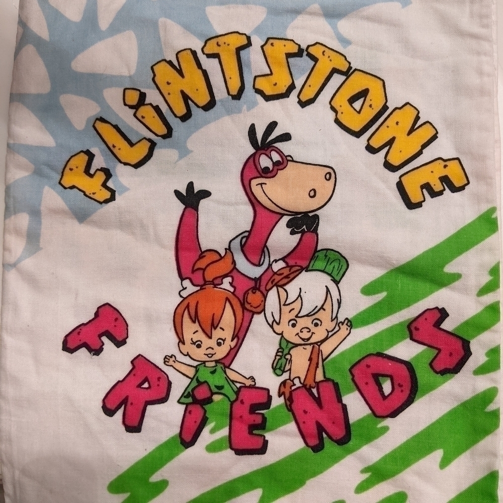 𝅺vintage Flintstones Friends Cloth Book Child's Numbers and Letters